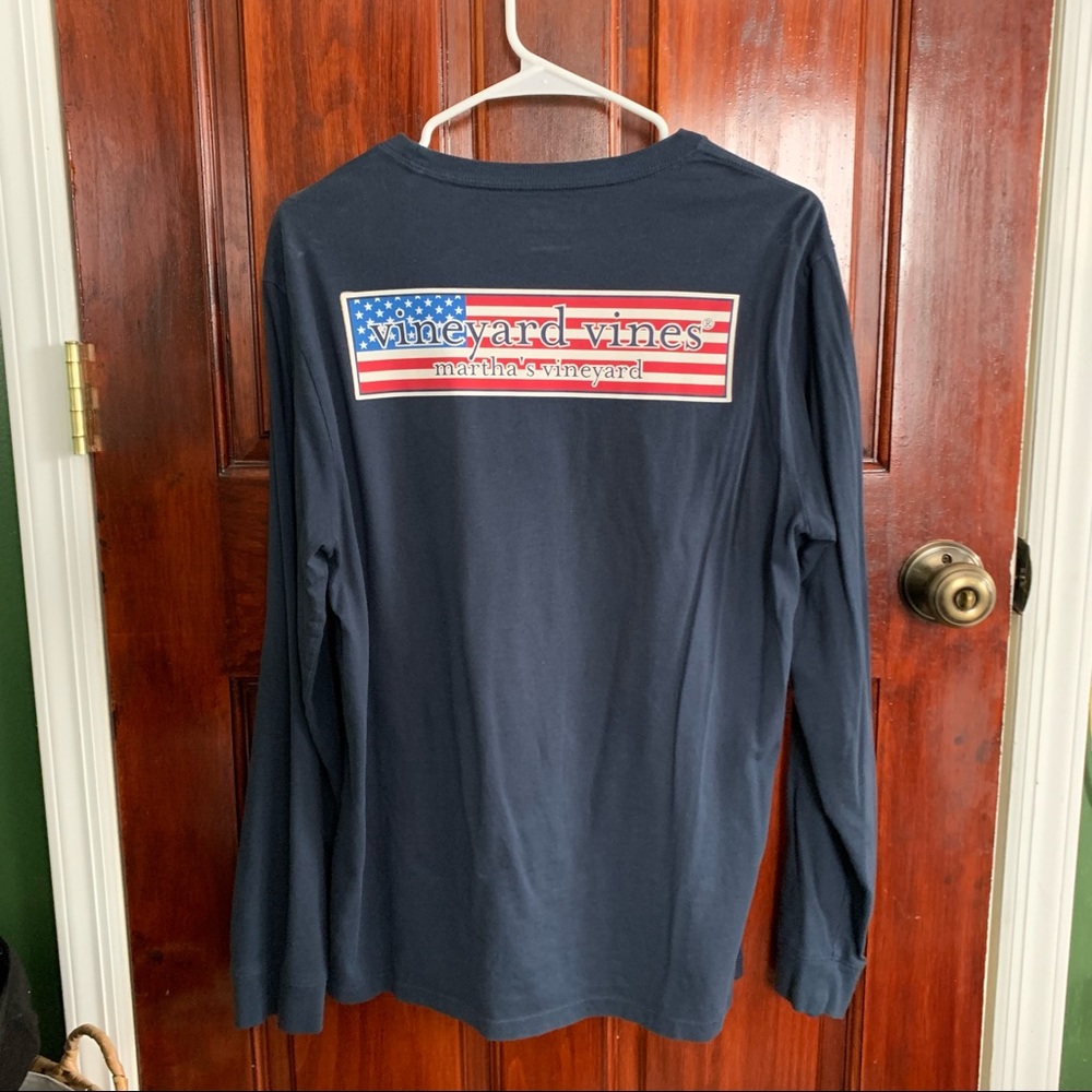 vineyard vines USA flag long sleeve